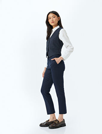 Slim Fit Cepli Cigarette Kumaş Pantolon