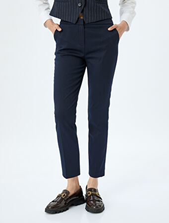 Slim Fit Cepli Cigarette Kumaş Pantolon