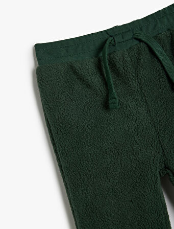 Beli Bağlamalı Basic Polar Jogger Eşofman Altı