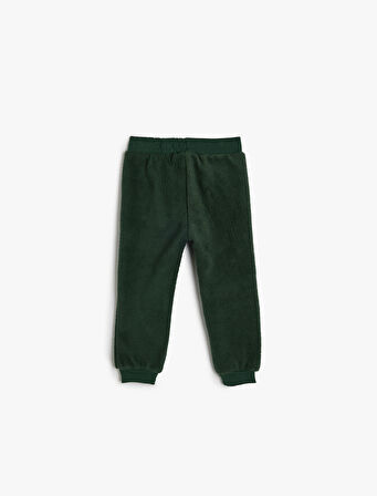 Beli Bağlamalı Basic Polar Jogger Eşofman Altı