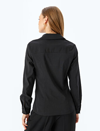 Uzun Kollu Slim Fit Klasik Poplin Gömlek
