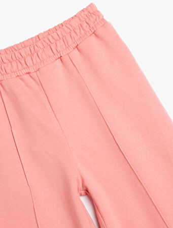 Basic Bol Paça Pantolon Pamuklu Beli Lastikli