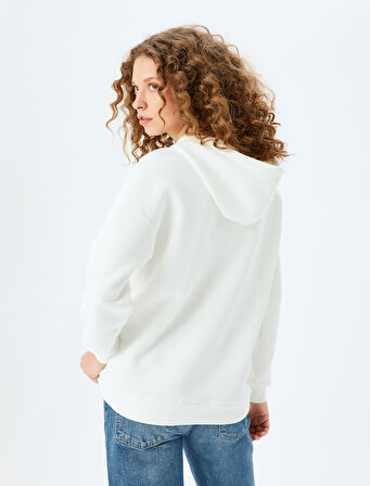 Bambi Lisanslı Baskılı Kapüşonlu Rahat Kalıp Sweatshirt
