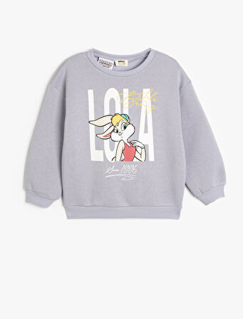 Lola Bunny Sweat Lisanslı Bisiklet Yaka Uzun Kollu 