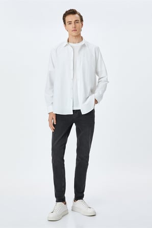 MICHEAL Skinny Antrasit Erkek Jean Pantolon 5SAM40054ID