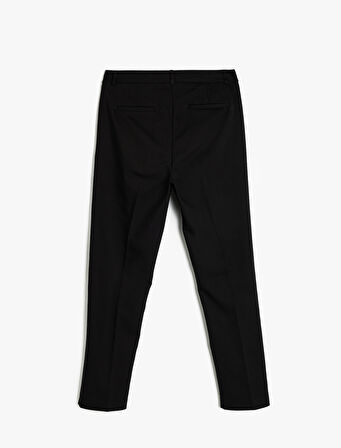 Slim Fit Cepli Cigarette Fit Kumaş Pantolon