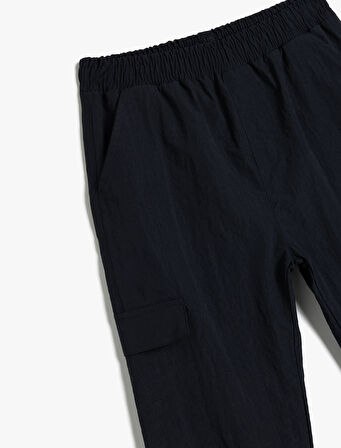 Beli Lastikli Cep Detaylı Jogger Pantolon