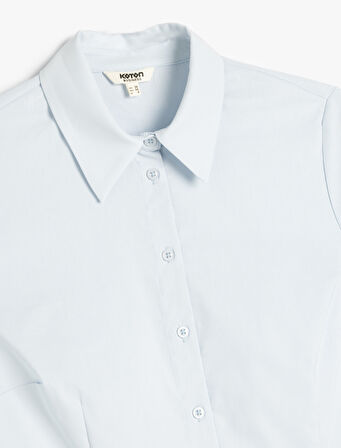 Slim Fit Klasik Yaka Kısa Kollu Gömlek