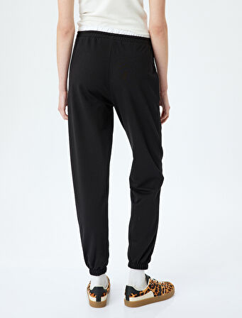 Çift Bel Detaylı Bağcıklı Cepli Rahat Kalıp Jogger Eşofman Altı