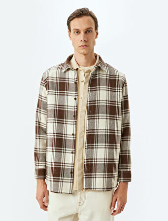 Uzun Kollu Pamuk Karışımlı Ekose Oduncu Gömleği