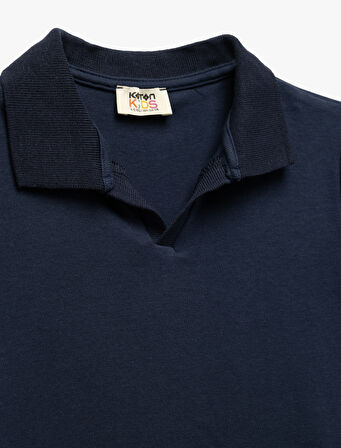 Pamuklu Kısa Kollu Basic Polo Yaka Tişört