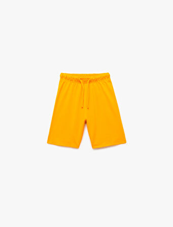 Pamuklu Beli Bağcıklı Basic Şort