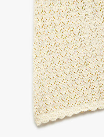 Ajurlu Triko Mini Etek