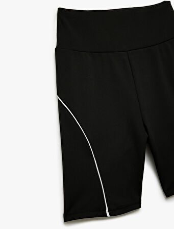 Yüksek Bel Biyeli Spor Slim Fit Tayt