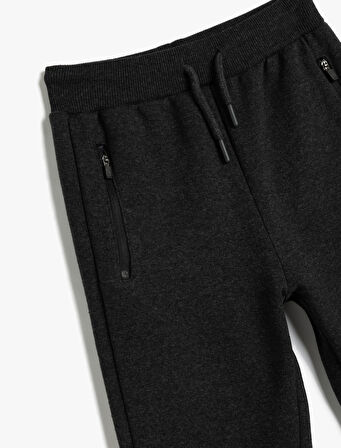 Beli Bağcıklı Regular Fit Jogger Eşofman Altı