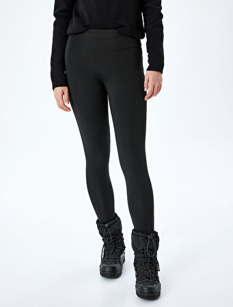 Yüksek Bel Slim Fit Spor Tayt