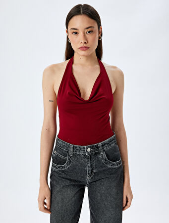 Degaje Yaka Kolsuz Slim Fit Bluz