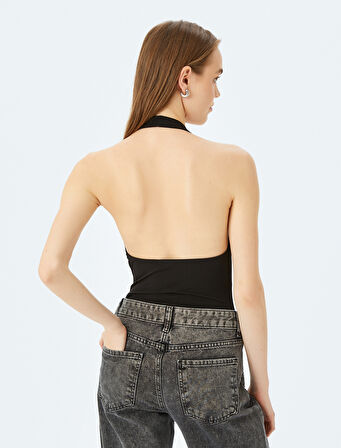 Degaje Yaka Kolsuz Slim Fit Bluz