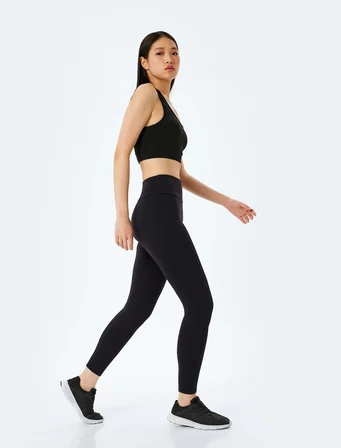 Yüksek Bel Slim Fit Spor Tayt