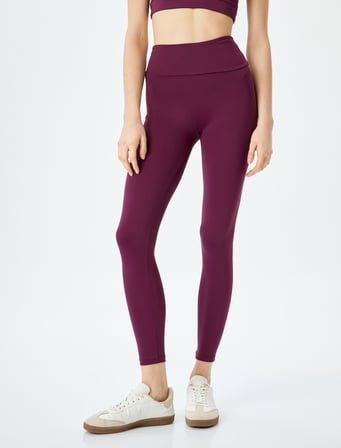 Yüksek Bel Skinny Fit Spor Tayt