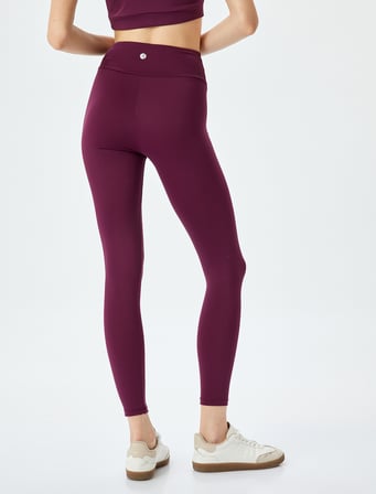Yüksek Bel Skinny Fit Spor Tayt