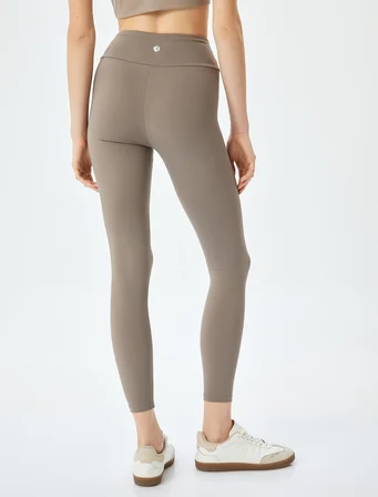 Yüksek Bel Skinny Fit Spor Tayt