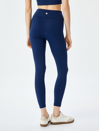 Yüksek Bel Skinny Fit Spor Tayt