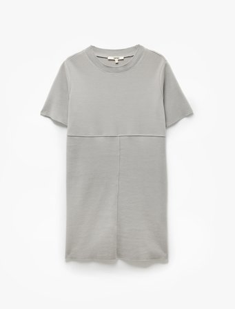 Regular Fit Bisiklet Yaka Kısa Kollu Mini Elbise