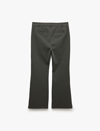 Tapered Chino Cep Detaylı Slim Fit Kumaş Pantolon