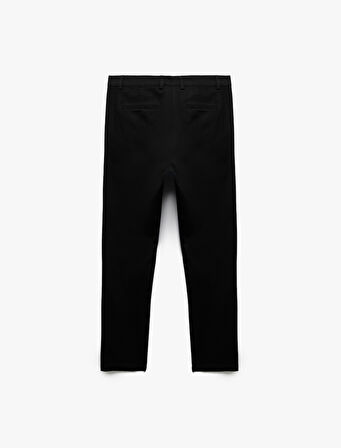 Pamuklu Cep Detaylı Slim Fit Chino Pantolon