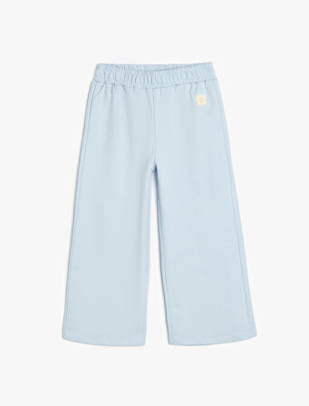 Beli Lastikli Pamuklu Basic Eşofman Altı