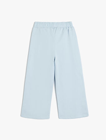 Beli Lastikli Pamuklu Basic Eşofman Altı