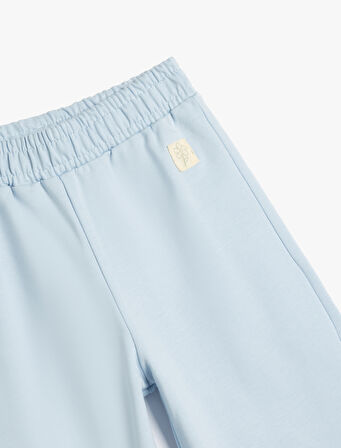 Beli Lastikli Pamuklu Basic Eşofman Altı