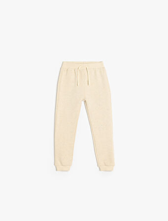 Pamuklu Beli Bağcıklı Basic Jogger Eşofman Altı