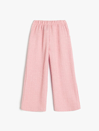 Cep Detaylı Geniş Paça Tüvit Pantolon