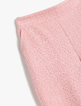 Cep Detaylı Geniş Paça Tüvit Pantolon