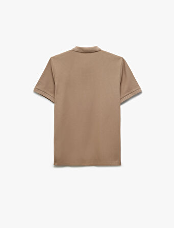 Slim Fit Pamuklu Polo Yaka Kısa Kollu Tişört