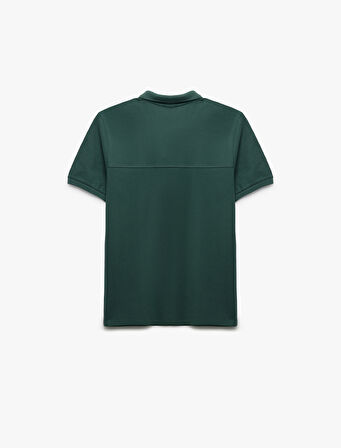 Pamuklu Slim Fit Pike Kumaş Polo Yaka Kısa Kollu Tişört