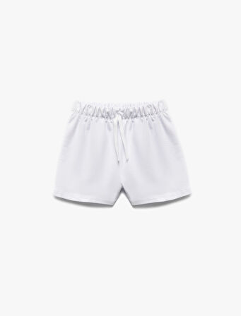 Pamuklu Beli Lastikli Bermuda Basic 2'li Şort Seti