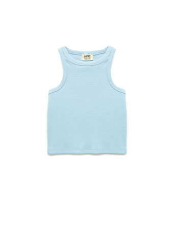 Ribanalı Kolsuz Bisiklet Yaka Pamuklu 2'li Ribanalı Atlet Seti