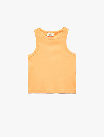 Pamuklu Bisiklet Yaka Fitilli 2'li Basic Atlet Seti