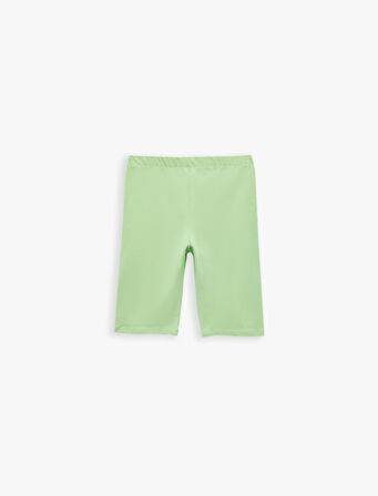 Beli Lastikli Pamuklu 2'li Basic Tayt Seti