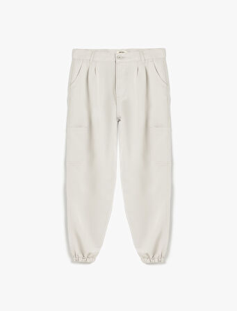 Cep Detaylı Modal Karışımlı Jogger Pantolon