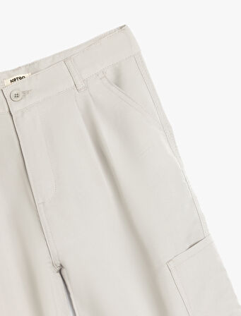 Cep Detaylı Modal Karışımlı Jogger Pantolon