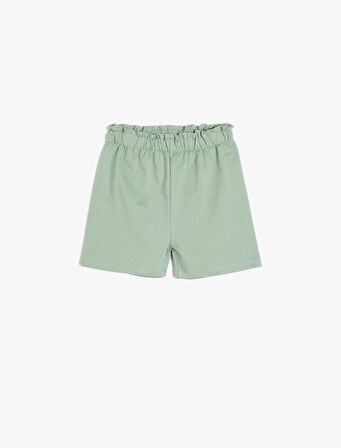 Pamuklu Beli Lastikli 2'li Basic Şort Seti