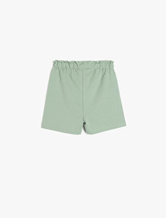 Pamuklu Beli Lastikli 2'li Basic Şort Seti