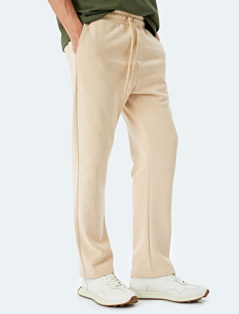 Pamuk Karışımlı Cep Detaylı Regular Fit Şardonlu Beli Bağcıklı Eşofman Altı