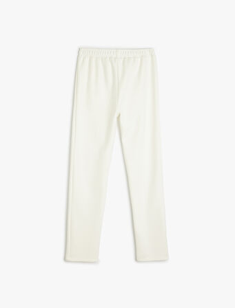 Beli Lastikli Dikiş Detaylı Basic Pantolon