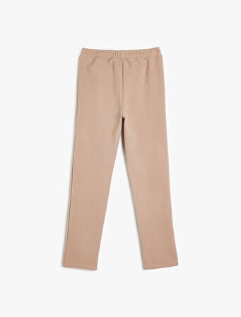 Beli Lastikli Dikiş Detaylı Basic Pantolon