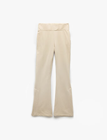 Slim Fit Üç İplik İspanyol Paça Eşofman Altı